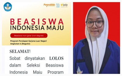 SISWI MAN 4 TANGERANG LOLOS BIM PROGRAM PERSIAPAN SARJANA LUAR NEGERI